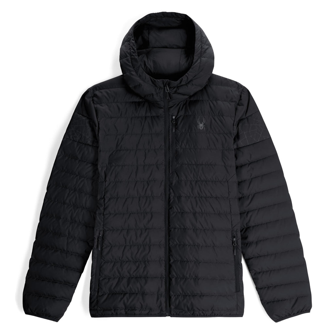 ZENITH HOODED DOWN JACKET - GIACCA 38A021412 -BLK SPYDER 