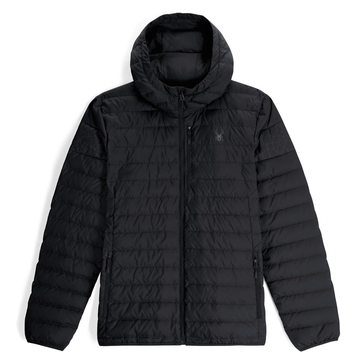 ZENITH HOODED DOWN JACKET - GIACCA 38A021412 -BLK SPYDER 