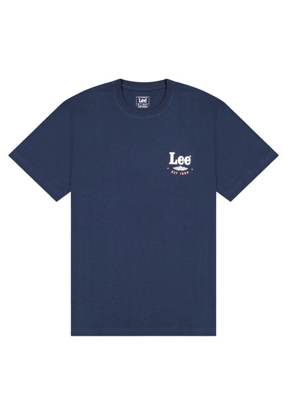 STAMP LEE RIVET NAVY - T-SHIRT 112376494 . LEE 