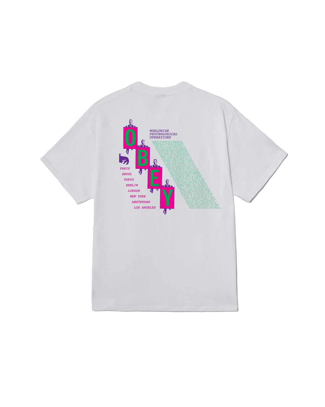 PSY-OPS MANIFESTO - T-SHIRT 22MC0001843 -WHT OBEY 