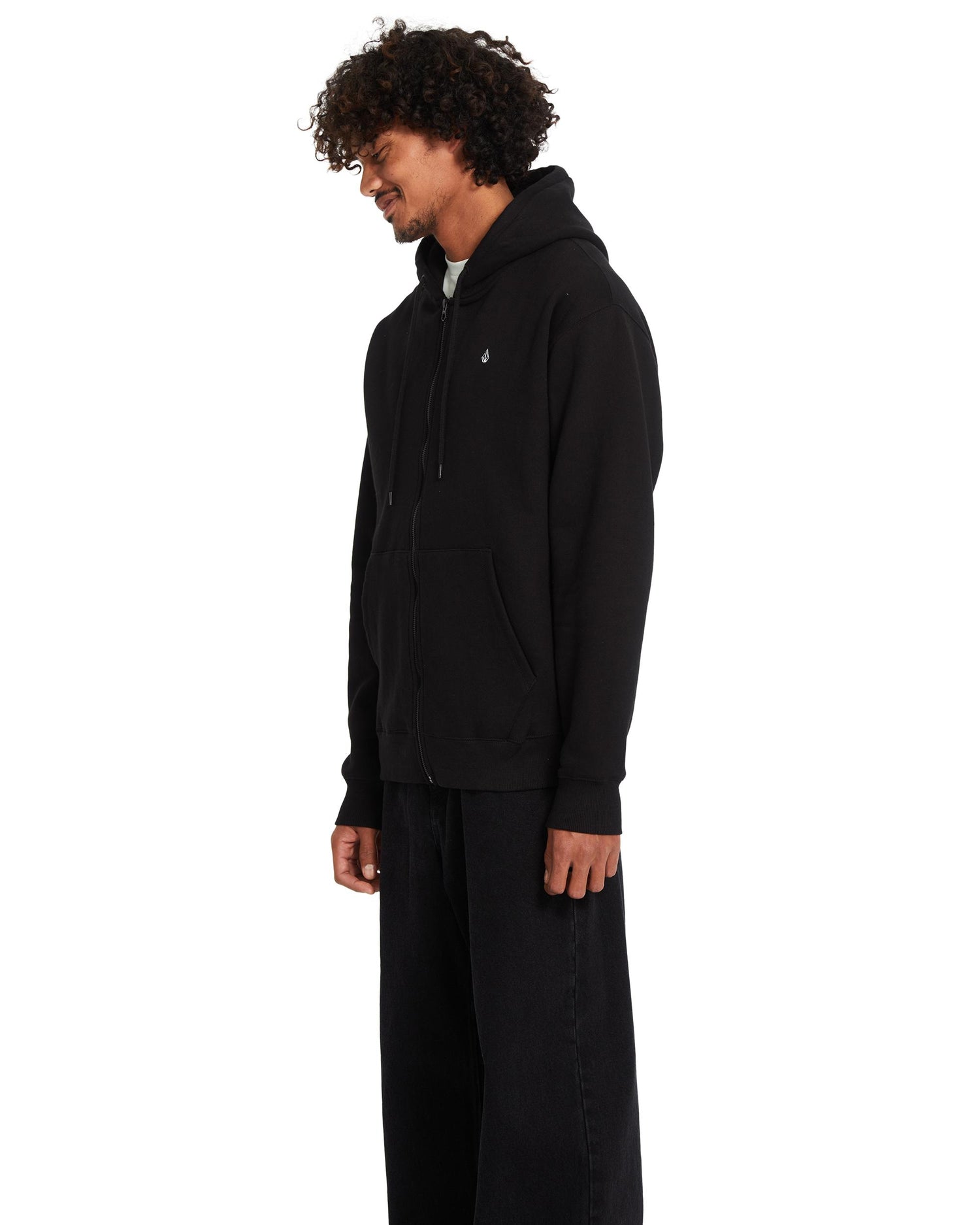 SINGLE STONE ZIP - FELPA A4832500 _BLK VOLCOM 
