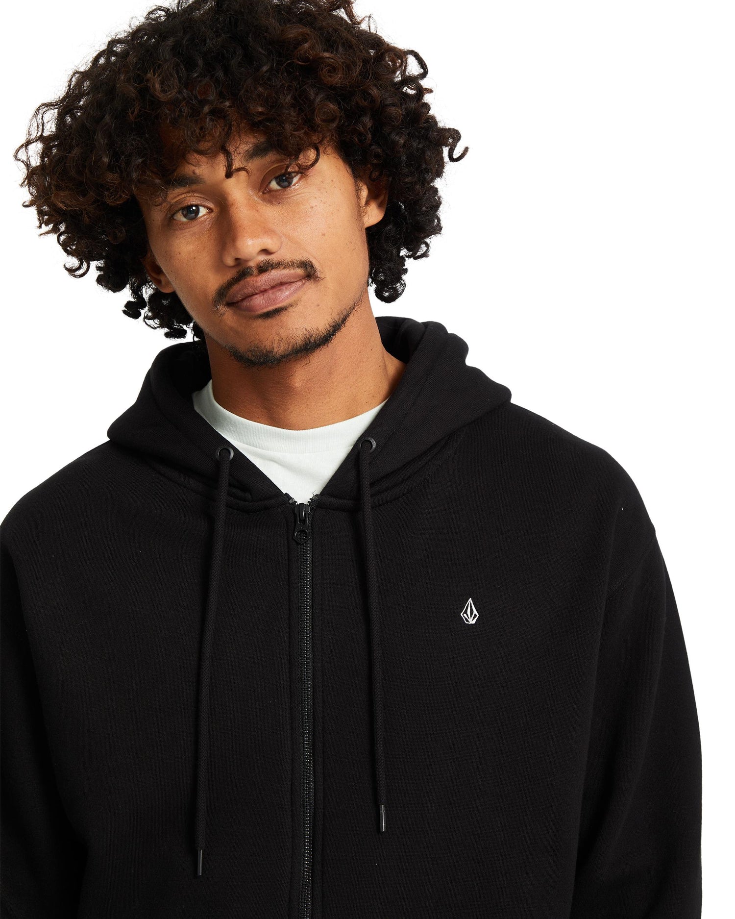SINGLE STONE ZIP - FELPA A4832500 _BLK VOLCOM 