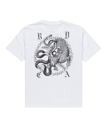 BENJ BATTLE - T-SHIRT EVYZT00254 -WHT RVCA 